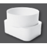 GOUT PVC RACC CARRE ROND BLANC