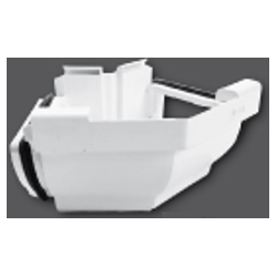 GOUT PVC ANGLE EXT 135° BLANC