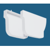 GOUT PVC FONDS GAUCHE ET DROITE BLANC (KIT X 2)