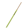 FIL ISOLE HO7VU RIGIDE 2.5MM VERT/JAUNE ROUL DE 100M