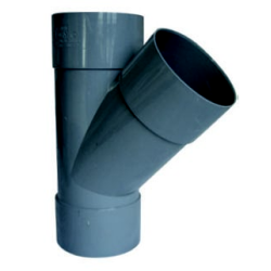 PVC EVAC TE 45° FF D100