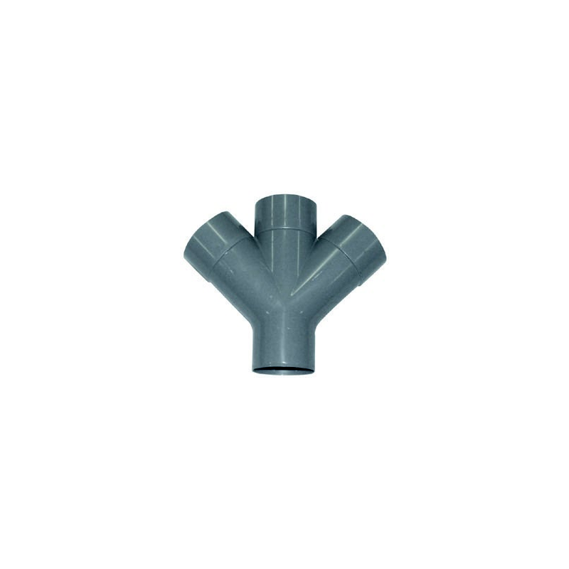 PVC EVAC CULOTTE DOUBLE 45° MF D100 PVC EVAC CULOTTE DOUBLE 45° MF D100