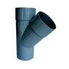 PVC EVAC TE 45° MF D63