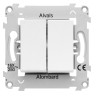 ALVAIS INTERRUPTEUR DOUBLE VA ET VIENT BLANC-ALB81056
