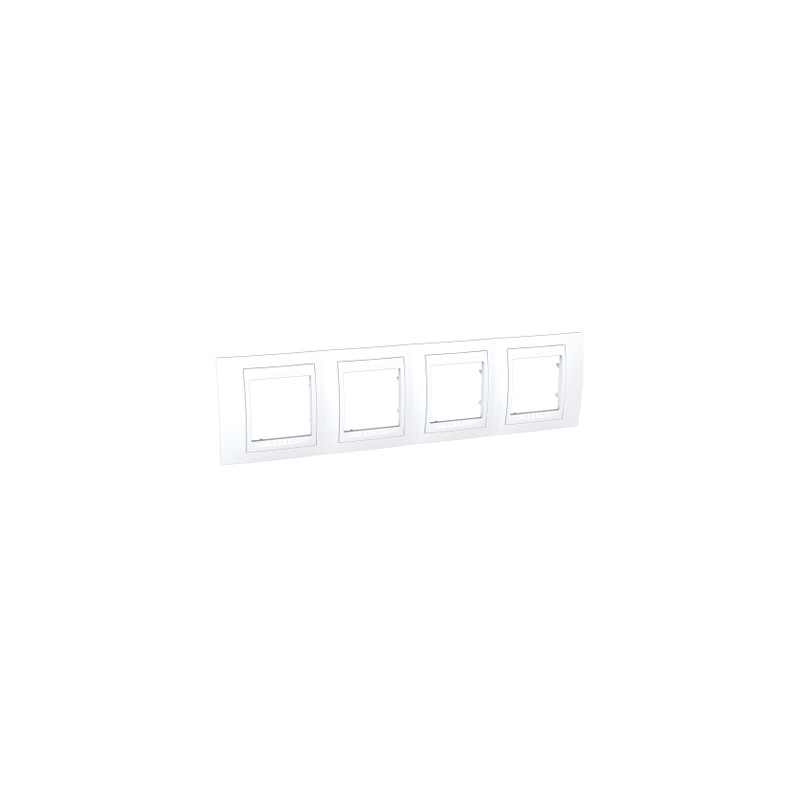 UNICA TOP PLAQUE 4 TROUS BLANCHE-MGU600818 UNICA TOP PLAQUE 4 TROUS BLANCHE-MGU600818