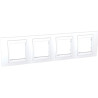 UNICA TOP PLAQUE 4 TROUS BLANCHE-MGU600818