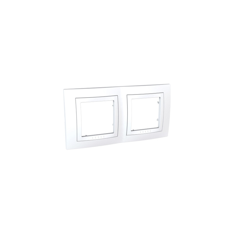 UNICA PLAQUE 2 POSTES BLC-MGU2.004.18 UNICA PLAQUE 2 POSTES BLC-MGU2.004.18
