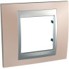 UNICA PLAQUE 1 POSTE CUIVRE ONYX ALU - MGU66.002.096