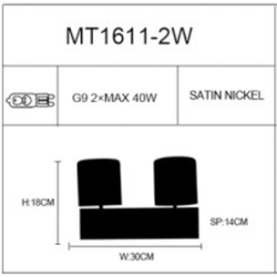 LUMINAIRE MT1611-2W