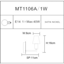 LUMINAIRE MT1106A/1W