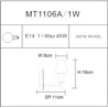 LUMINAIRE MT1106A/1W