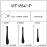 LUMINAIRE MT1864/1P H1M20