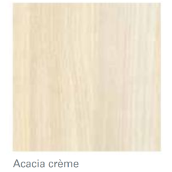 DRESSING LOT DE 2 ETAGERES ACACIA CREME L400MM