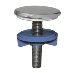 CACHE TROU LUXE CHROME DIAM 50 MM