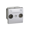 UNICA PRISE TV/FM UNIQUE 2M ALU-MGU3_451_30