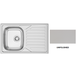 EVIER A ENCASTRER INOX 1B1E 18/10 800X500 MAT