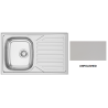 EVIER A ENCASTRER INOX 1B1E 18/10 800X500 MAT
