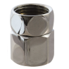 RACCORD FOU CHROME F1/2 F 1/2 L21MM ECROU PRISONNIER