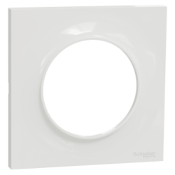 ODACE PLAQUE 1 POSTE  STYL BLANC - S520702