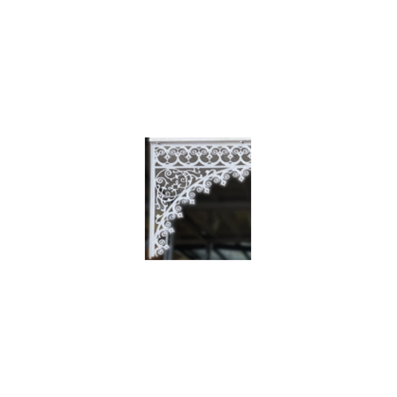 LAMBREQUIN PVC ANGLE DOUBLE 450 X 560 BLANC LAMBREQUIN PVC ANGLE DOUBLE 450 X 560 BLANC
