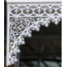 LAMBREQUIN PVC ANGLE DOUBLE 450 X 560 BLANC
