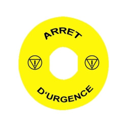 ETIQUETTE ARRET D'URGENCE-ZBY9130