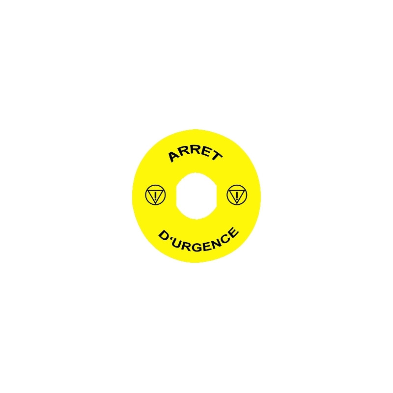 ETIQUETTE ARRET D'URGENCE-ZBY9130 ETIQUETTE ARRET D'URGENCE-ZBY9130