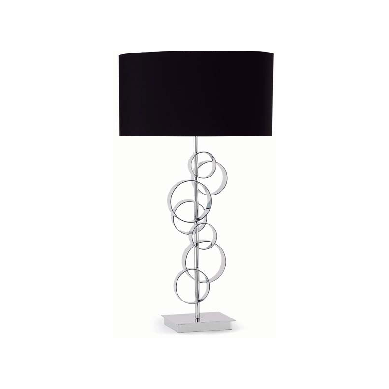 ABATS-JOURS NOIRE MOD. LYON LAMPE DE TABLE 1L E27 100W DECO ABATS-JOURS NOIRE MOD. LYON LAMPE DE TABLE 1L E27 100W DECO