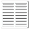GRILLE AERATION ALU BLC 250/250 A/M