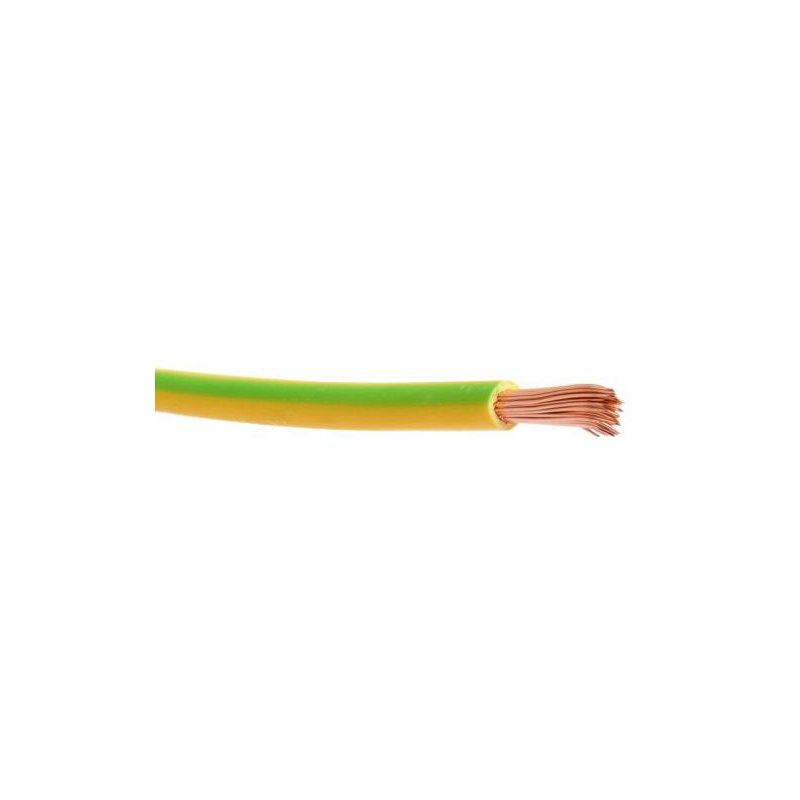 CABLE SOUPLE 16MM² VERT-JAUNE RLX DE 100M