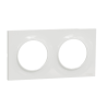 ODACE PLAQUE 2 POSTES 71 MM STYL BLANC - S520704