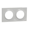 ODACE PLAQUE 2 POSTES 71 MM STYL GRIS PIERRE - S520704A
