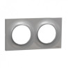 ODACE PLAQUE 2 POSTES 71 MM STYL ALU DESIGN - S520704E