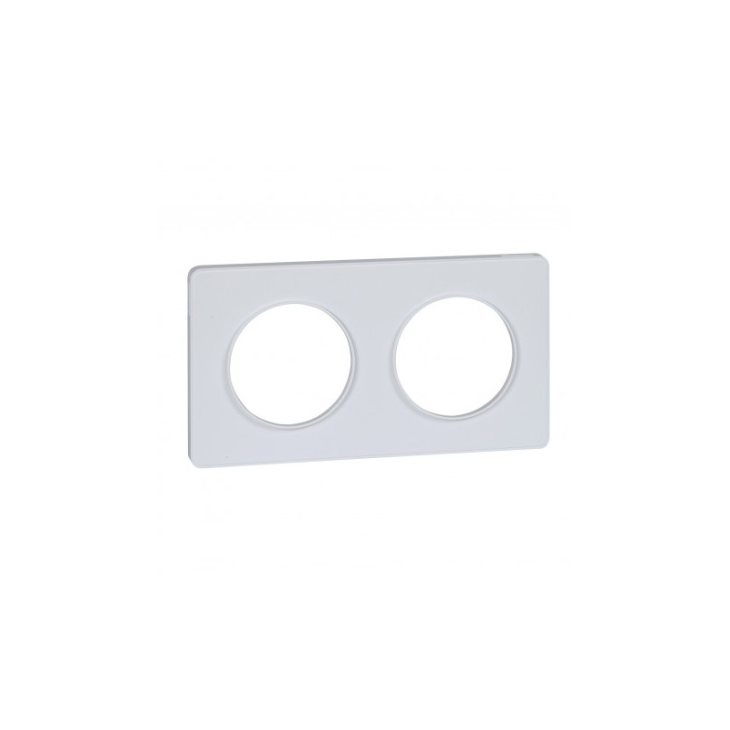 ODACE PLAQUE 2 POSTES 71 MM TOUCH BLANC - S520804 ODACE PLAQUE 2 POSTES 71 MM TOUCH BLANC - S520804