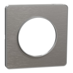 ODACE PLAQUE 1 POSTE TOUCH ALU ALUMINIUM BROSSE - S530802J