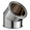 POUJOULAT COUDE 45° INOX-GALVA D200