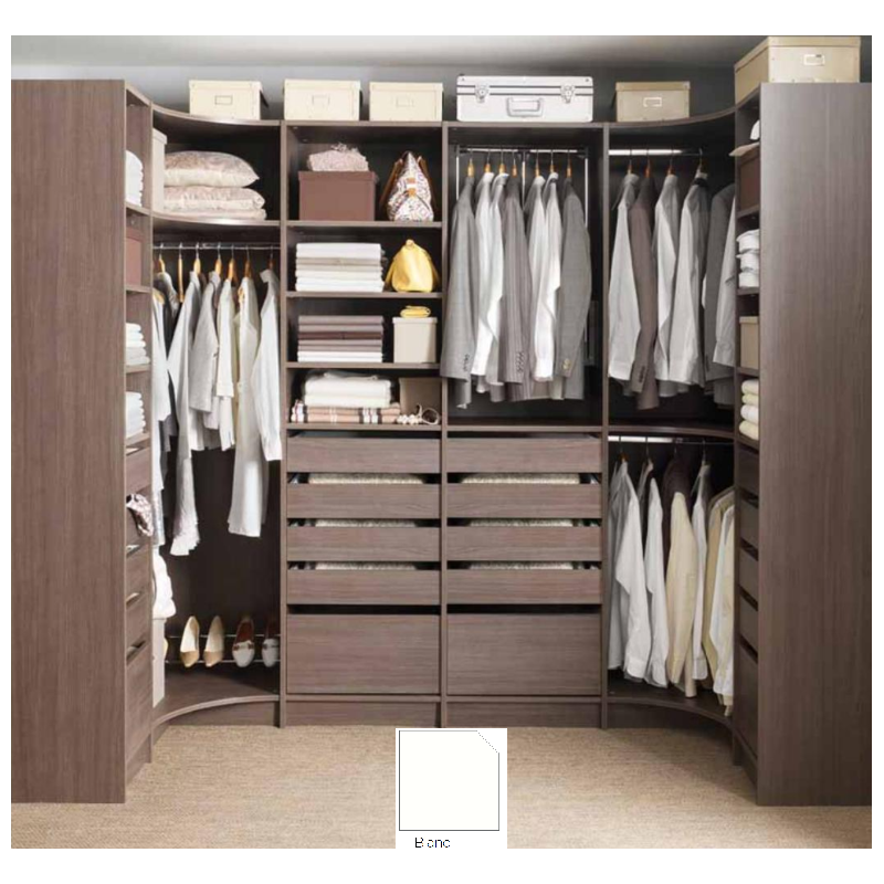 DRESSING LOT DE 2 ETAGERES UNI BLANC L600MM DRESSING LOT DE 2 ETAGERES UNI BLANC L600MM