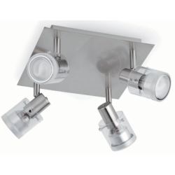 REGLETTE TUBA NICKEL MAT 4L GU10 11W DECO