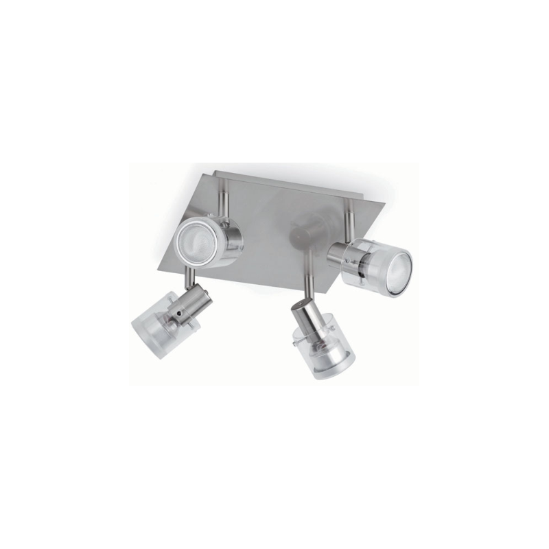 REGLETTE TUBA NICKEL MAT 4L GU10 11W DECO REGLETTE TUBA NICKEL MAT 4L GU10 11W DECO