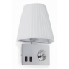 KHABA APPLIQUE BLANC 1L E14 60W + 1LED 1W