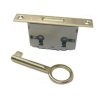 SERRURE A ENCASTRER BROC A20 78X12MM LAITON REVERS. 1 CLE