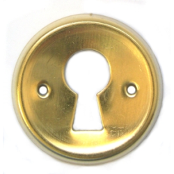 ROSACE MEUBLE RONDE 30MM JAUNE