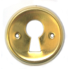 ROSACE MEUBLE RONDE 30MM JAUNE