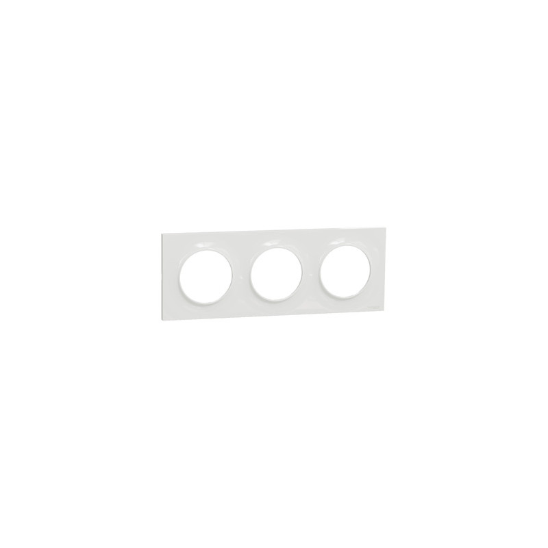 ODACE PLAQUE 3 POSTES STYL BLANC - S520706 ODACE PLAQUE 3 POSTES STYL BLANC - S520706