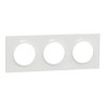 ODACE PLAQUE 3 POSTES  STYL BLANC - S520706