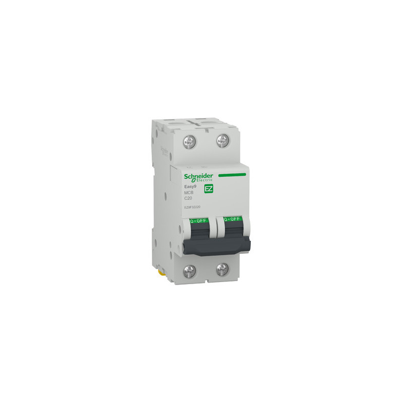 DISJ EASY9 2P 20A 4,5KA C - EZ9F32220 DISJ EASY9 2P 20A 4,5KA C - EZ9F32220