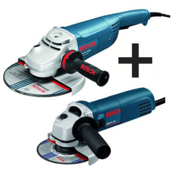 MEULEUSE PACK Ø 230MM - 2000 W + Ø 125MM - 850 W BOSCH