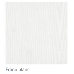 DRESSING LOT DE 2 ETAGERES FRENE BLANC L600MM