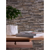 PAPIER PEINT PIERRES PLATES NATUREL. 0.53 X 10.05 M