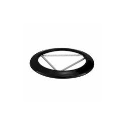 POUJOULAT ROSACE EMAILLEE NOIRE D150